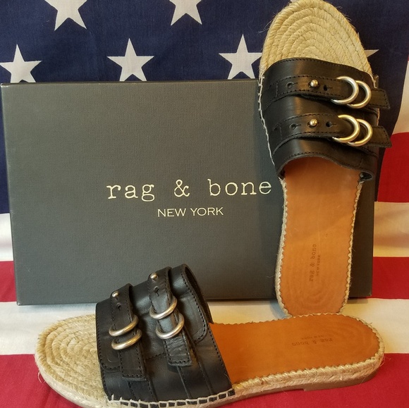rag & bone Shoes - NWT Rag & Bone☠ Jules Espadrille Leather Sandals